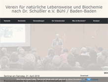 Tablet Screenshot of biochemischer-verein-buehl.de